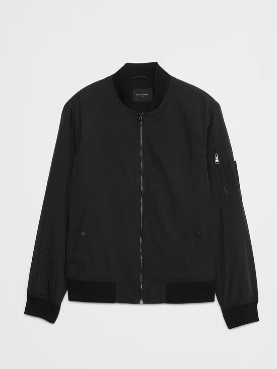 Banana Republic Other - Banana Republic Men's Black Bomber Jacket - L